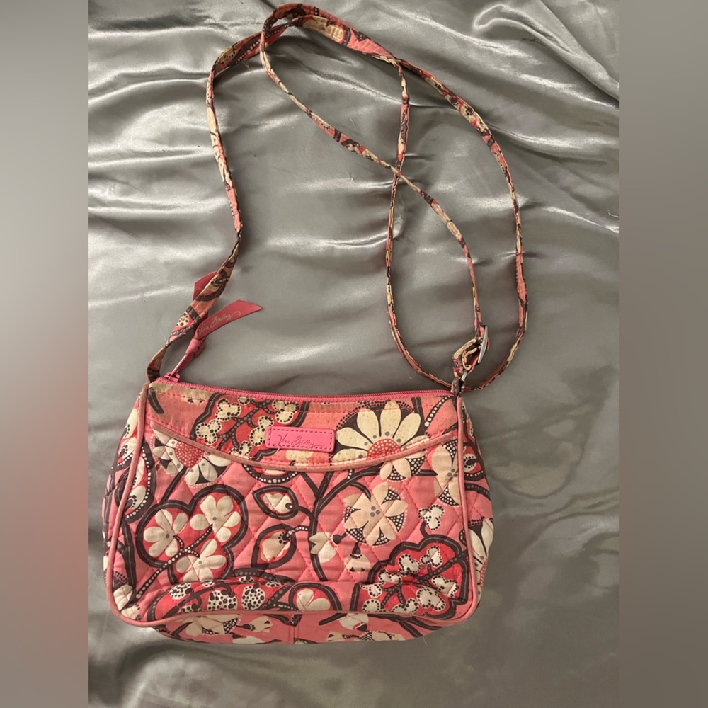 Vera Bradley Floral Pink Crossbody Bag